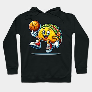 Cinco De Mayo Taco Playing Basketball Hoodie